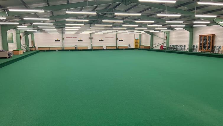 Indoor Bowls surface at Heatherton